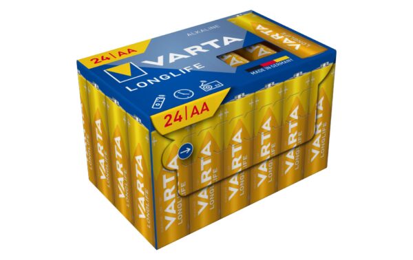1967691 - Mediatech VARTA Longlife AA, 1.5V, 24Stk 24 Stück, Cube Verpackung kaufen Schweiz | Mediatech.ch