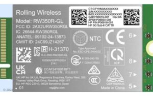 HP 5G Solution WWAN only selected G1  models, check with PN/SN