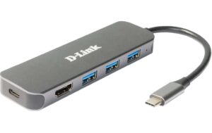 1970663 - Mediatech D-Link DUB-2333: 5-In-1 USB-C Adapter USB 3.0 Hub,HDMI, USB -C Adapter