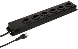 Steckdosenleiste Power Line 6x Typ 13 schwarz/schwarz 1.5m