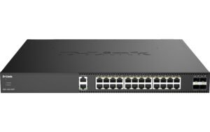 D-Link DXS-1250-28YP: 28- P. Smart Switch 24x 10GE RJ45, 4x SFP28+ Port