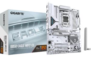 Gigabyte B850 EAGLE WF7 ICE, ATX AM5, AMD B850, 4x DDR5, PCIe 5.0, WIFI7 kaufen Schweiz | Mediatech.ch