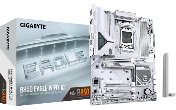 1975386 - Mediatech Gigabyte B850 EAGLE WF7 ICE, ATX AM5, AMD B850, 4x DDR5, PCIe 5.0, WIFI7 kaufen Schweiz | Mediatech.ch
