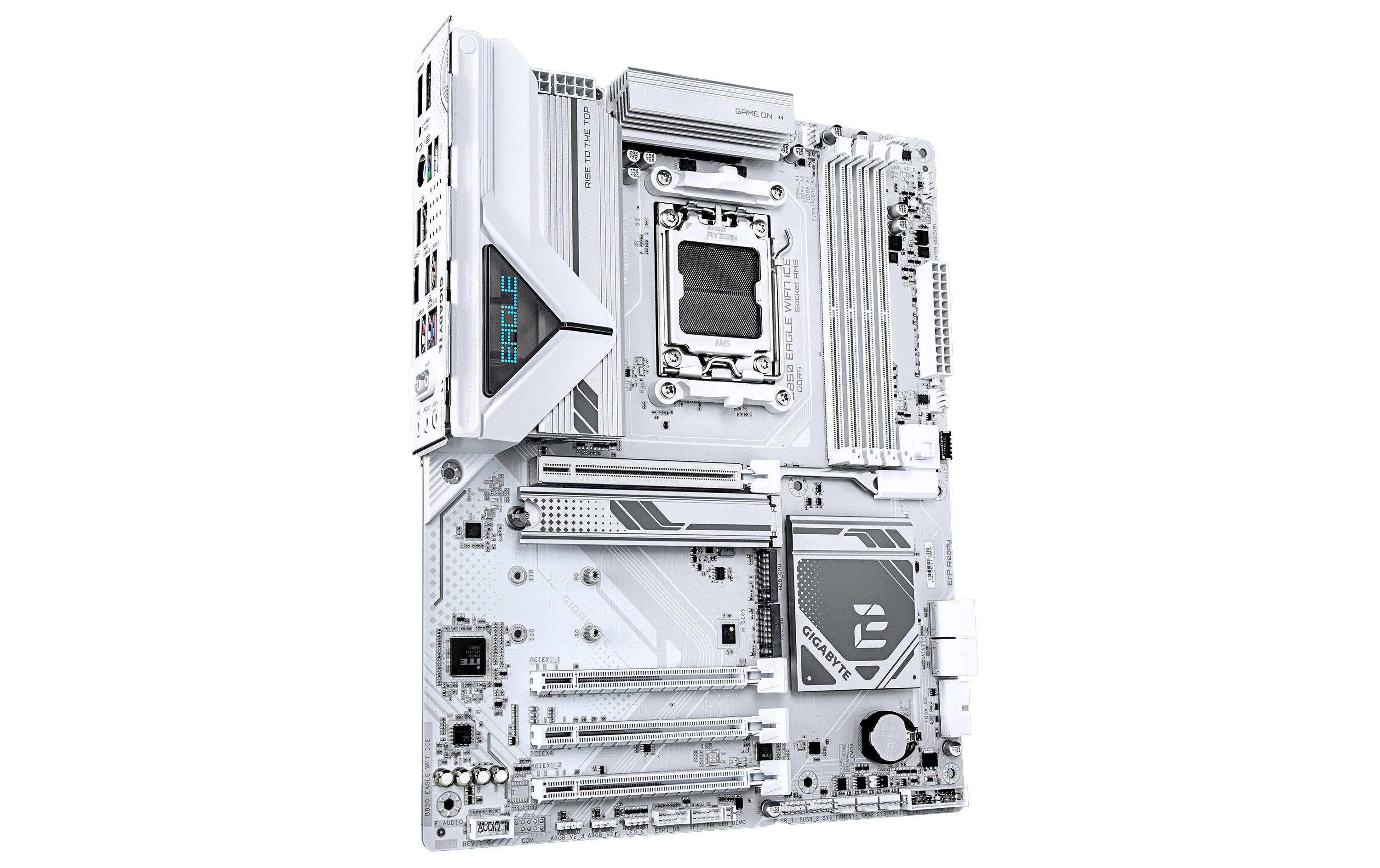 1975386_2 - Mediatech Gigabyte B850 EAGLE WF7 ICE, ATX AM5, AMD B850, 4x DDR5, PCIe 5.0, WIFI7