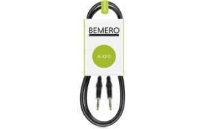 Bemero BAC1515-75BK 6.3 Klinke m+m 0.75m Linekabel, symmetrisch, schwarz, M-Serie