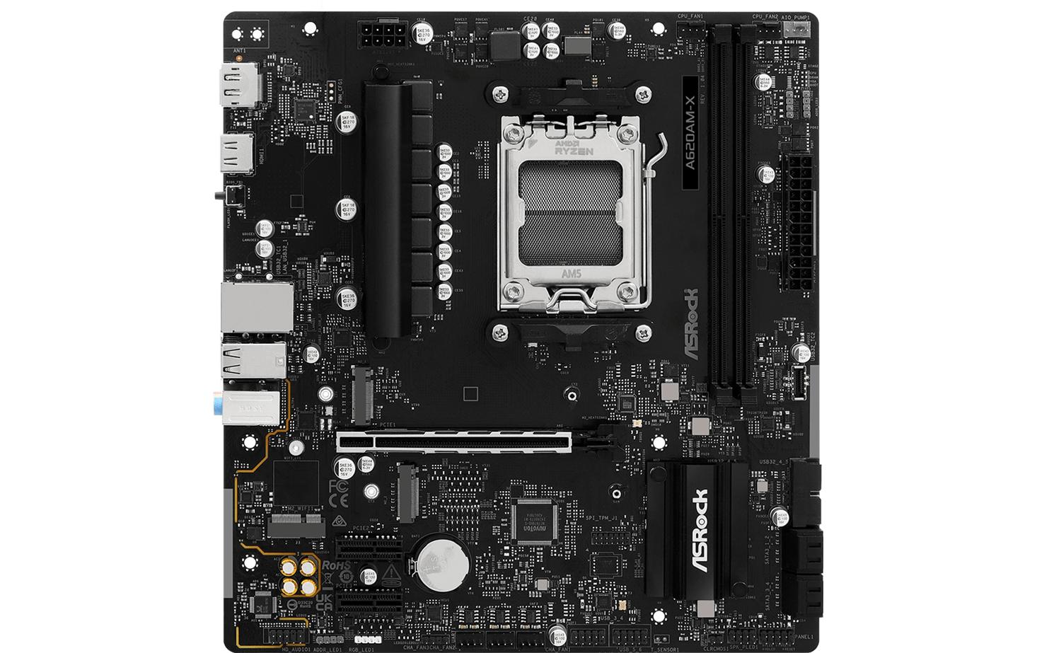 1977454_2 - Mediatech ASRock A620AM-X, µATX, AM5 AMD A620A, AM5, 2x DDR5, PCIe 4.0