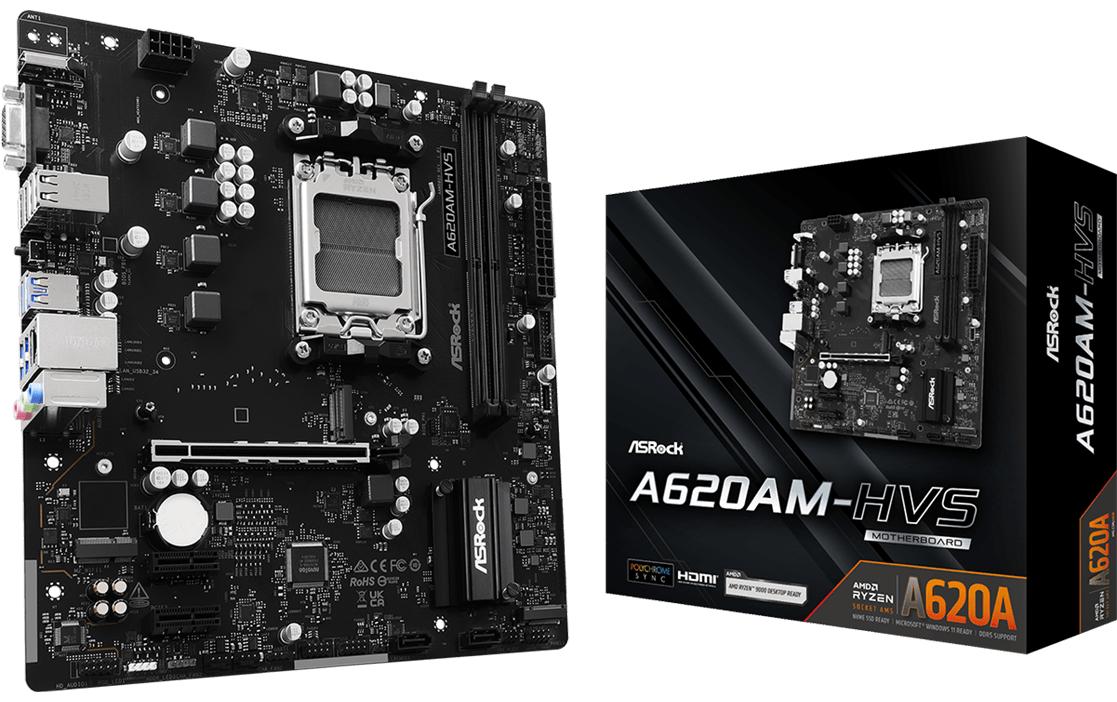 1977455 - Mediatech ASRock A620AM-HVS, µATX, AM5 AMD A620A, AM5, 2x DDR5, PCIe 4.0 kaufen Schweiz | Mediatech.ch