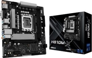 ASRock H810M-X , µATX, LGA1851 Intel H810, LGA1851, 2x DDR5, PCIe 4.0