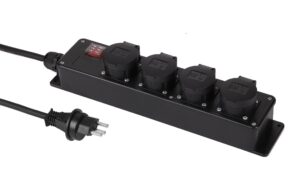 Steckdosenleiste Schalter 4xT23 IP55 3m Kunststoff H07RN-F 3G1.5mm2