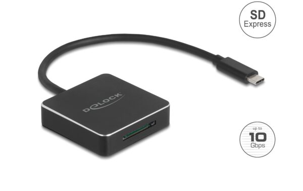1980139_1 - Mediatech Delock USB-C Card Reader, 10Gbps für SDexpress Speicherkarte (SD7.1)