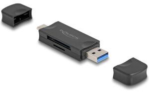 Delock USB-C und A Card Reader, 5Gbps für SD & Micro SD