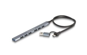 Delock USB-C Hub, 7 Port 6xUSB-A 2.0, 1xUSB-A 3.2 kaufen Schweiz | Mediatech.ch
