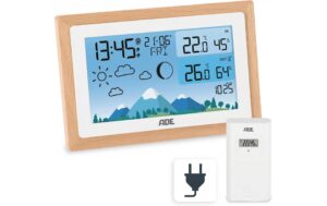 ADE Wetterstation mit Funk-Aussensensor 14.8 x 9.8 x 2.6 cm
