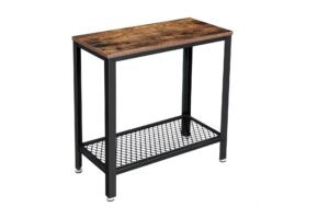 Vasagle Couchtisch Industrial 60x30x60 cm (LxBxH), Holz, Stahl