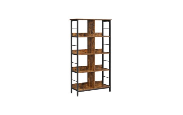 1981909 - Mediatech Vasagle Regal Vintagebraun-Schwarz 80x33x149 cm (LxBxH), Holz, Stahl kaufen Schweiz | Mediatech.ch