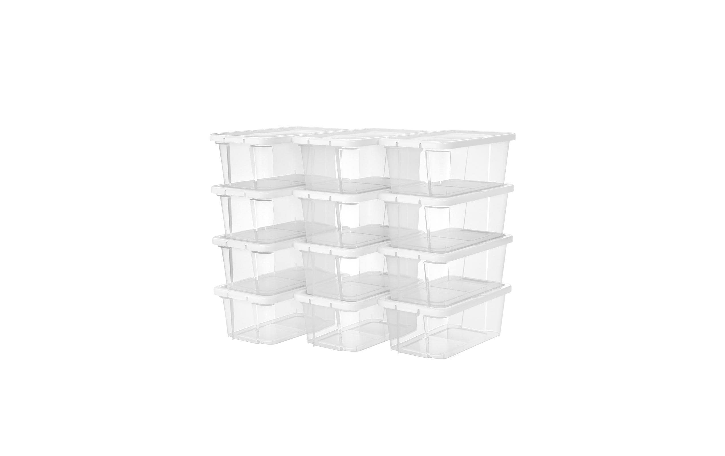 Songmics Schuhboxen stapelbar, 12er Set 35x20x12.5 cm (LxBxH), Kunststoff kaufen Schweiz | Mediatech.ch