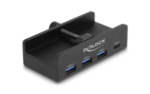 Delock Externer USB Hub, 4 Port 1xUSB-C, 3xUSB-A, mit Feststellschraube kaufen Schweiz | Mediatech.ch