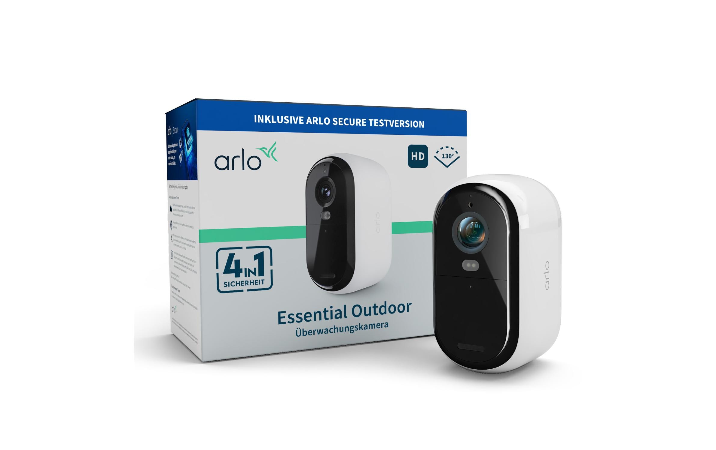 Arlo VMC2050: IP Kamera 1er Pack Arlo Essential2 Outdoor FHD-Kamera weiss