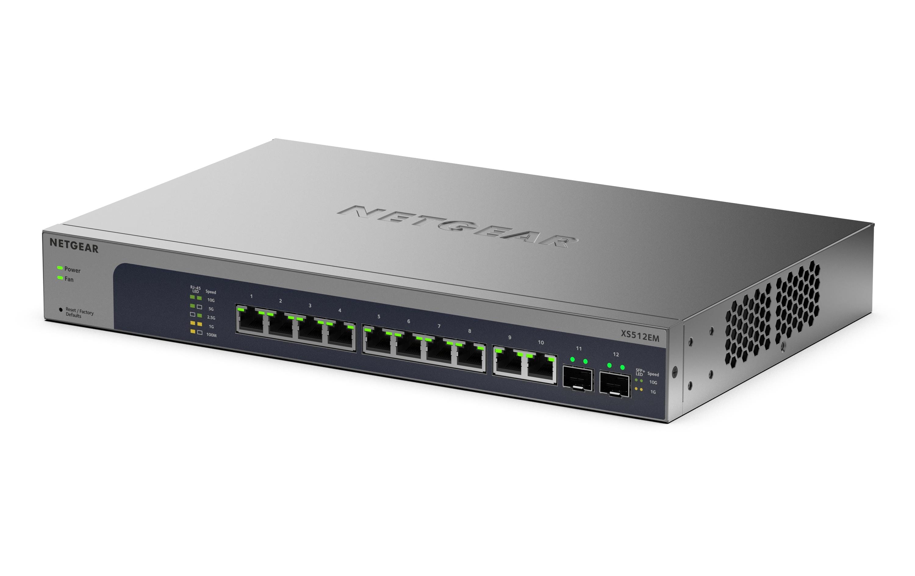 1985120 - Mediatech Netgear XS512EM V2: 12 Port Smart Switch 12-Port 10-Gig/Multi Switch, 2x SFP+ kaufen Schweiz | Mediatech.ch