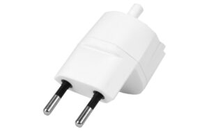 Fixadapter 3-Pol Deutsch auf Stecker CH T11 weiss, CEE7 auf T11 dezentral
