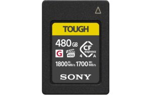 Sony CFexpress Typ-A 480GB Tough Lesen 1800MB/s, Schreiben 1700MB/s