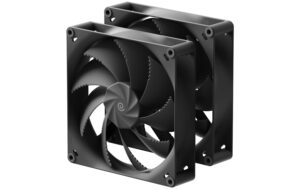 Gehäuselüfter Havn 180mm, 2er 180x180x25mm, PWM, Schwarz kaufen Schweiz | Mediatech.ch