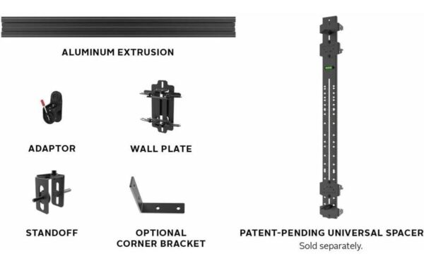 1986564_1 - Mediatech Peerless-AV LEDUNVM-5X5 Universal LED Wall Mount bis zu 960mm, 5x5