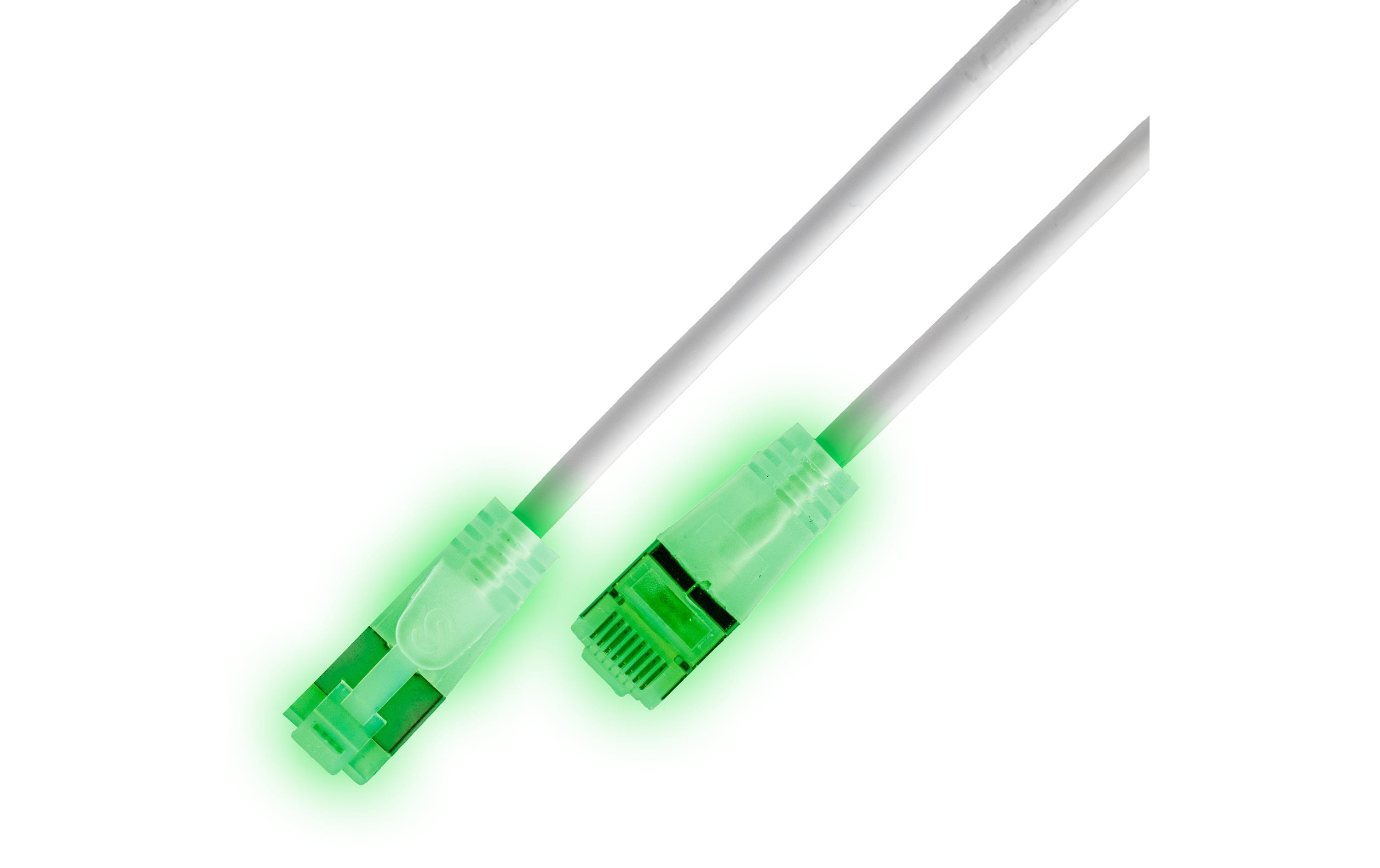 1986739_1 - Mediatech SLIM Patchkabel: U/FTP, 3m, weiss Cat.6A, LSOH, AWG28, transluzid, 3.6mm