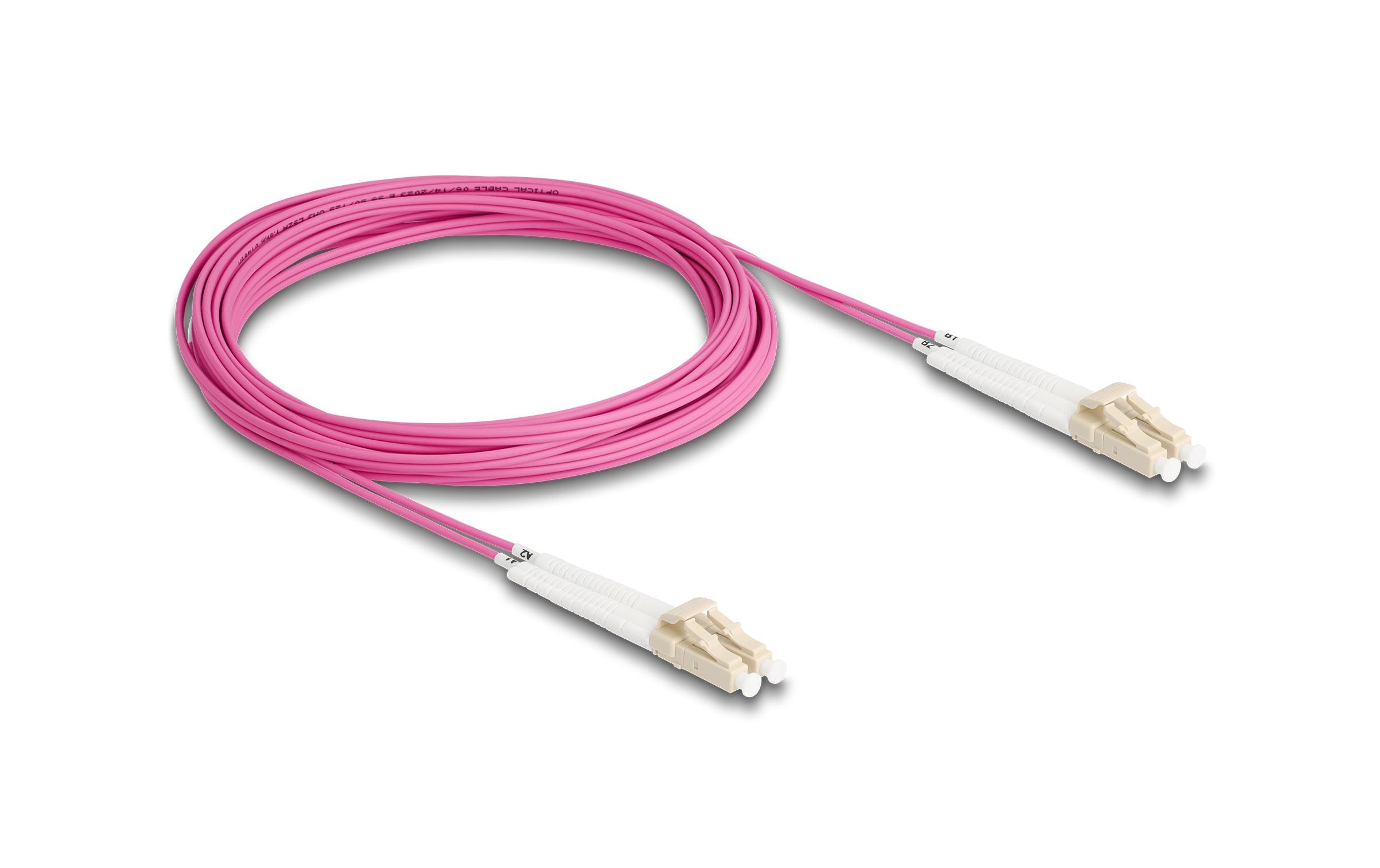 1986817 - Mediatech Delock LWL Duplex Patchkabel, OM4, 5m Multimode 50/125µm, LC-LC, Winkelbar kaufen Schweiz | Mediatech.ch