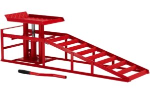 Werkthor Hydraulische Auffahrrampe bis 4T 2er Set in Rot