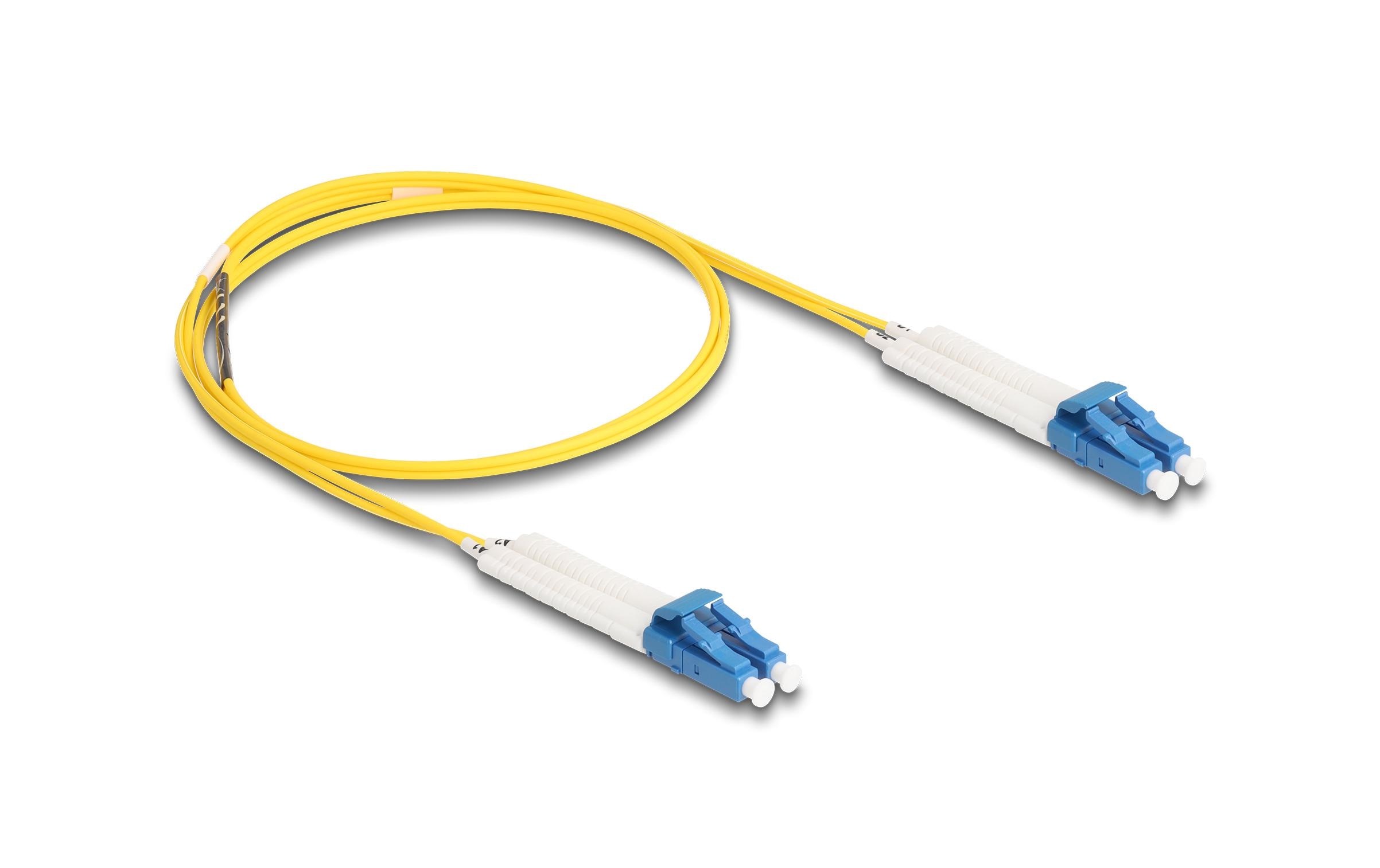 Delock LWL Duplex Patchkabel, OS2, 1m Singlemode 9/125µm, LC-LC, winkelbar kaufen Schweiz | Mediatech.ch