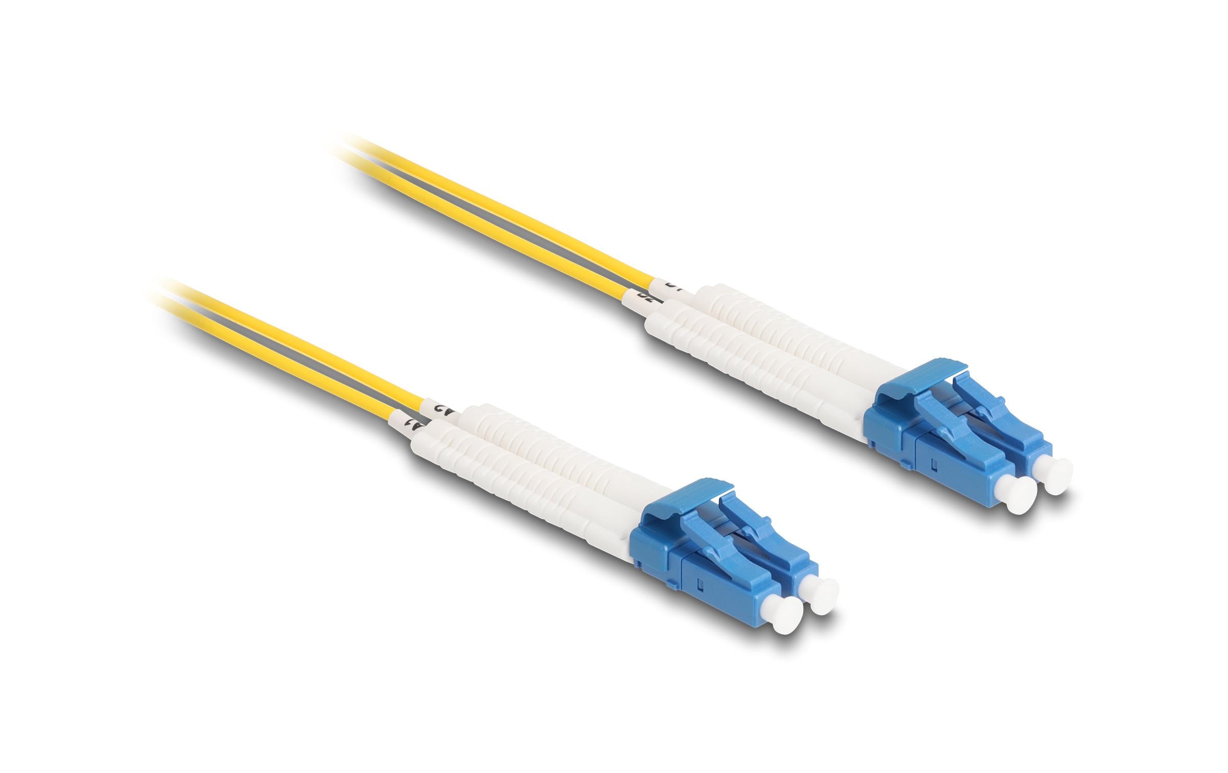 1987057_1 - Mediatech Delock LWL Duplex Patchkabel, OS2, 1m Singlemode 9/125µm, LC-LC, winkelbar