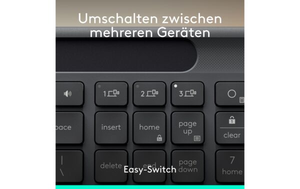 Logitech Keyboard Slim Solar+ K980 business USB, CH-Layout