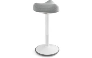 Songmics Hocker Farbe: grau/weiss, Hohe: 59-83.5ccm