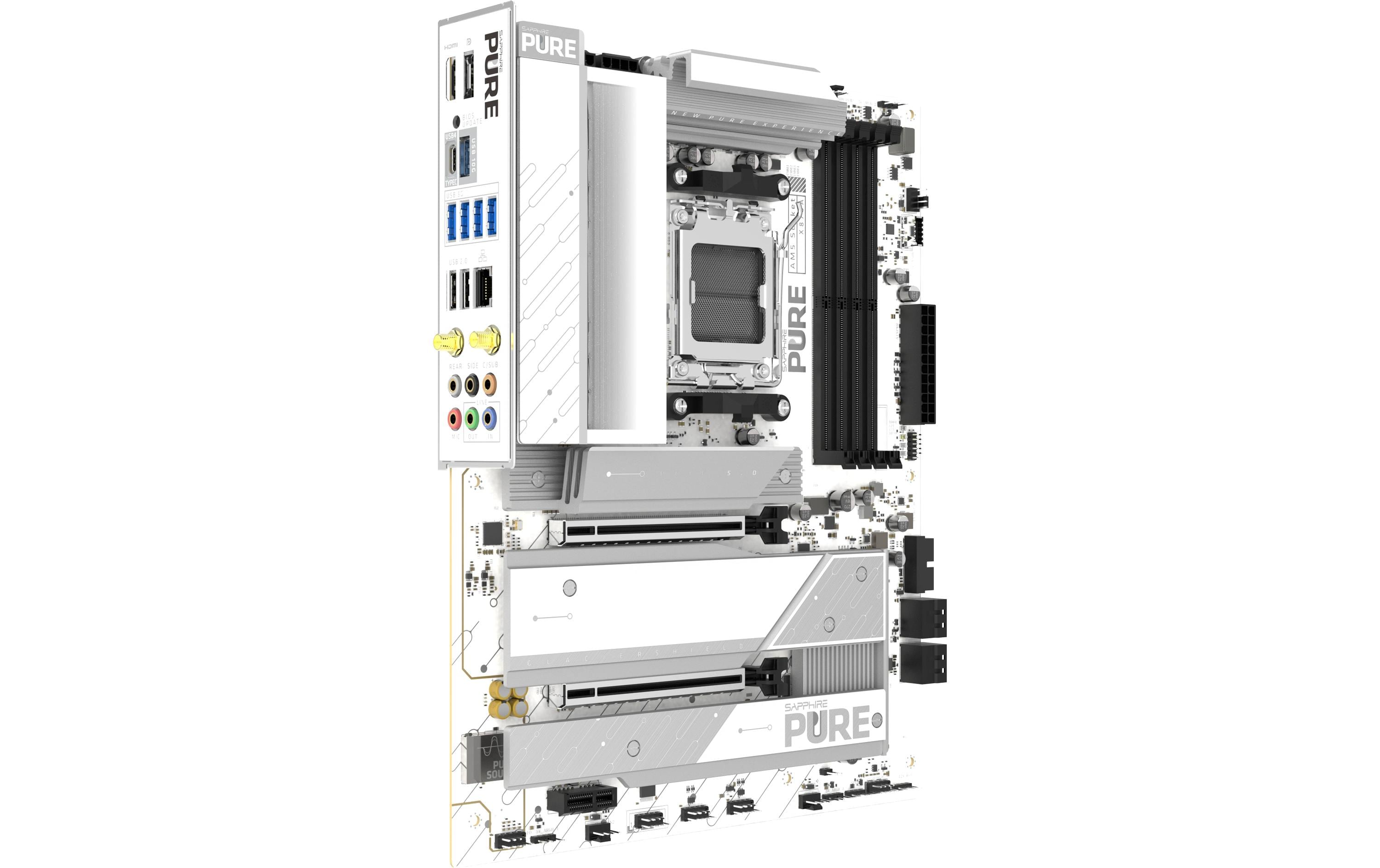 1987873_4 - Mediatech Sapphire PURE X870A WIFI7, ATX, AM5 AMD X870, 4x DDR5, PCIe 5.0, 5G, WIFI7
