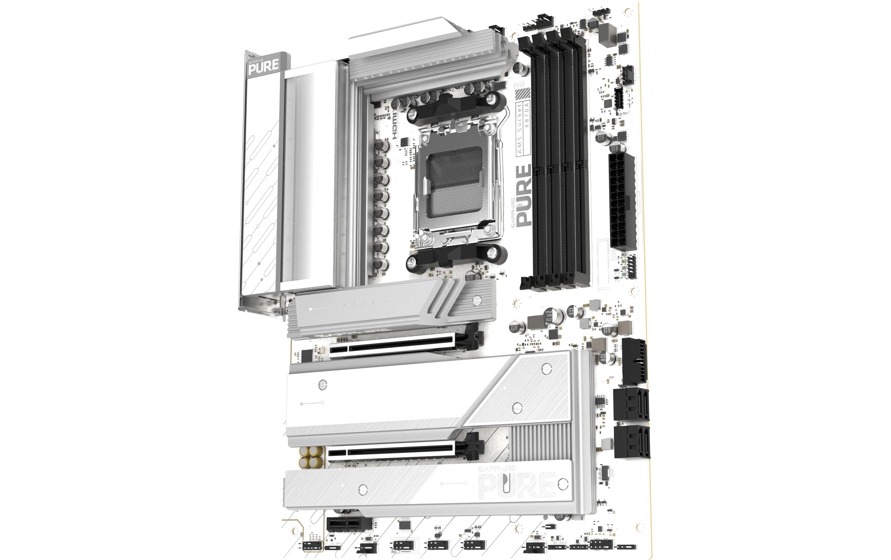 1987873_5 - Mediatech Sapphire PURE X870A WIFI7, ATX, AM5 AMD X870, 4x DDR5, PCIe 5.0, 5G, WIFI7