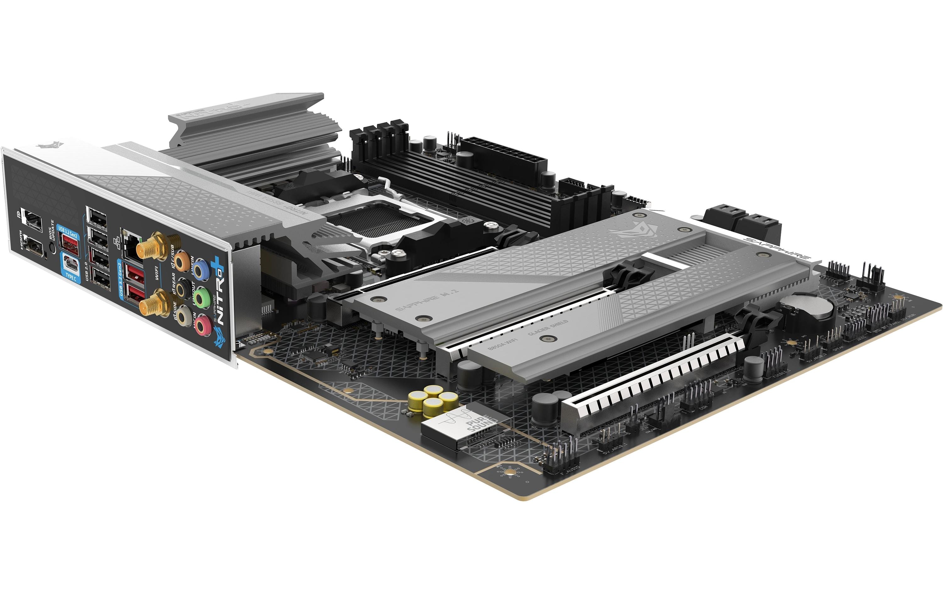 1987874_4 - Mediatech Sapphire NITRO+ B850A WIFI7, ATX, AM5 AMD B850, 4x DDR5, PCIe 5.0, 2.5G, WIFI7
