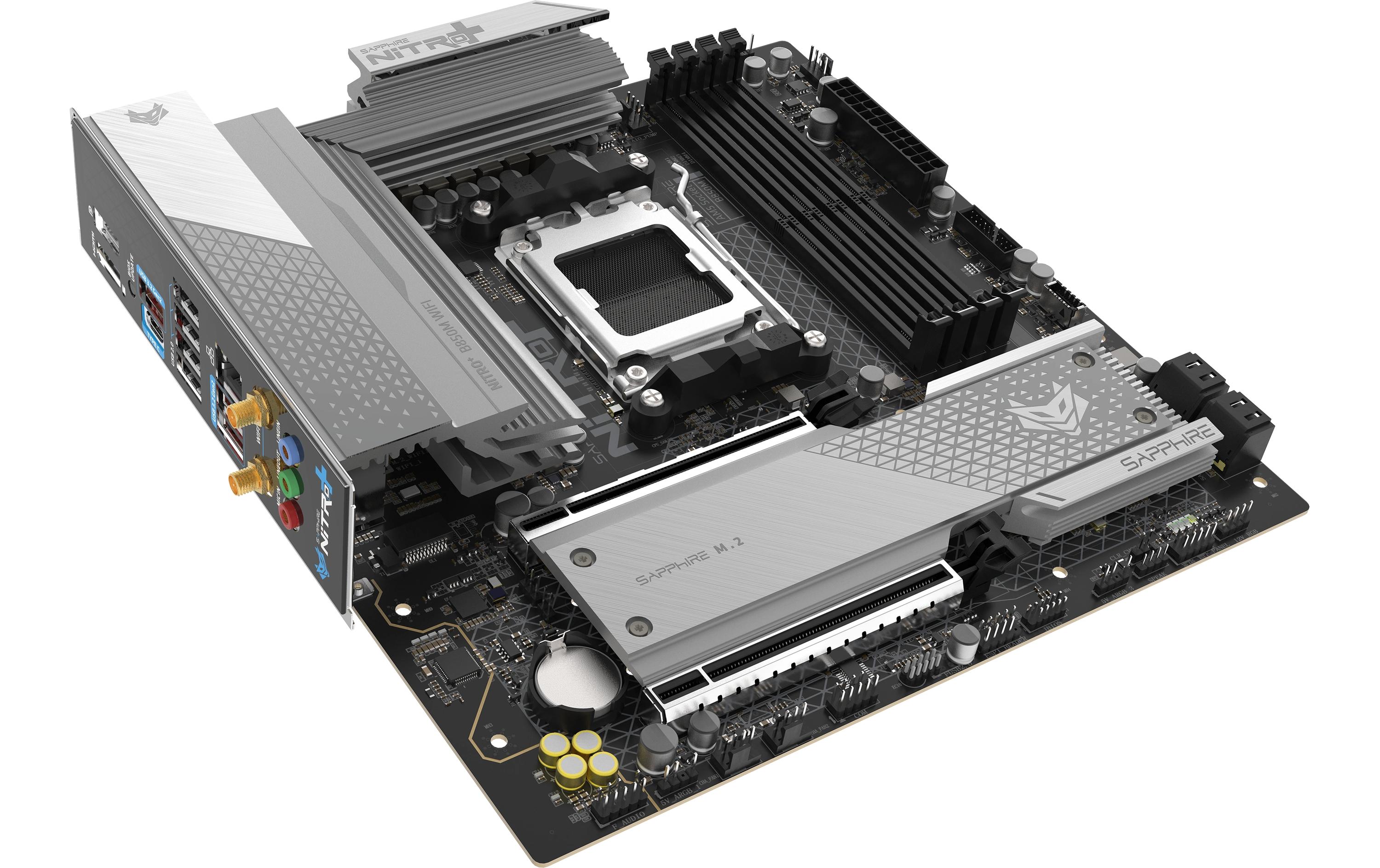 1987876_2 - Mediatech Sapphire NITRO+ B850M WIFI, mATX, AM5 AMD B850, 4x DDR5, PCIe 5.0, 2.5G, WIFI6