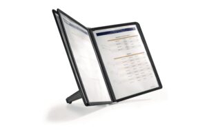 Durable Sherpa Sichttafelsysteme mit 5 Sichttafeln, Tischständer