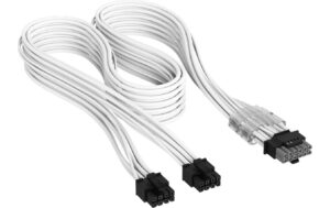 PSU Zub. Corsair 2x 8-Pin to PCIe 12V-2x6 Weiss, Type-4, sleeved, 600W kaufen Schweiz | Mediatech.ch
