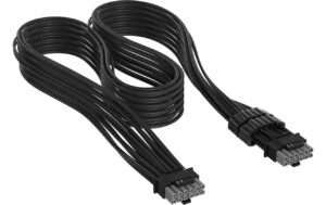 PSU Zub. Corsair PCIe 12V-2x6/PCIe 12V-2x6 Schwarz, sleeved, 600W kaufen Schweiz | Mediatech.ch