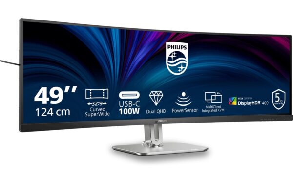 1989653_1 - Mediatech Philips 49 49B2U5900C/00, 5120x1440, 75Hz DP, HDMI, HV, Speakers, Powersensor