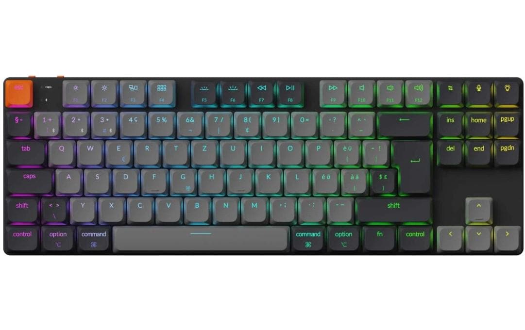 Keychron K1 QMK v6 Red Switch, CH CH QWERTZ, ISO