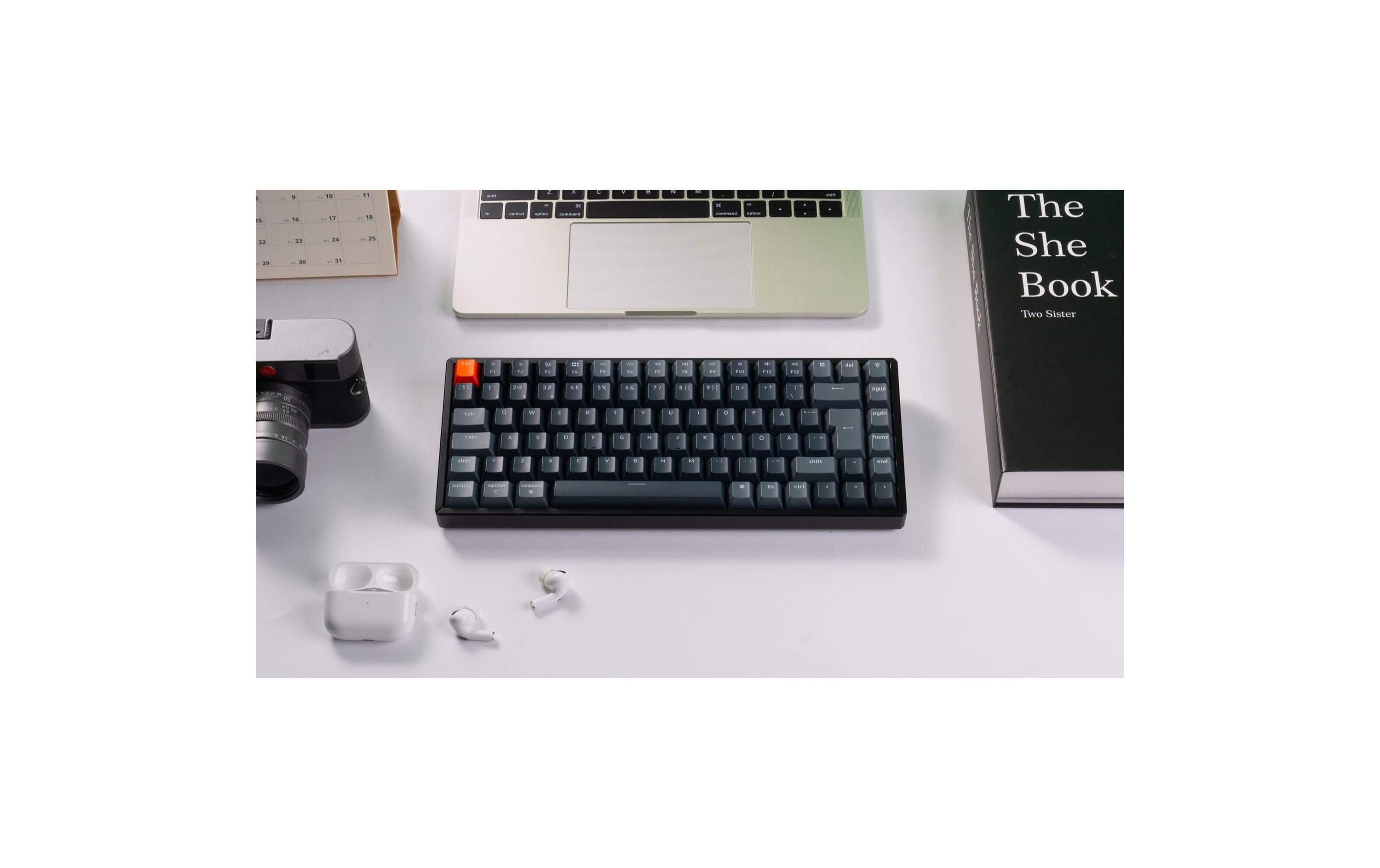 1990834_4 - Mediatech Keychron K2 QMK v3 Red Switch, CH CH QWERTZ, ISO