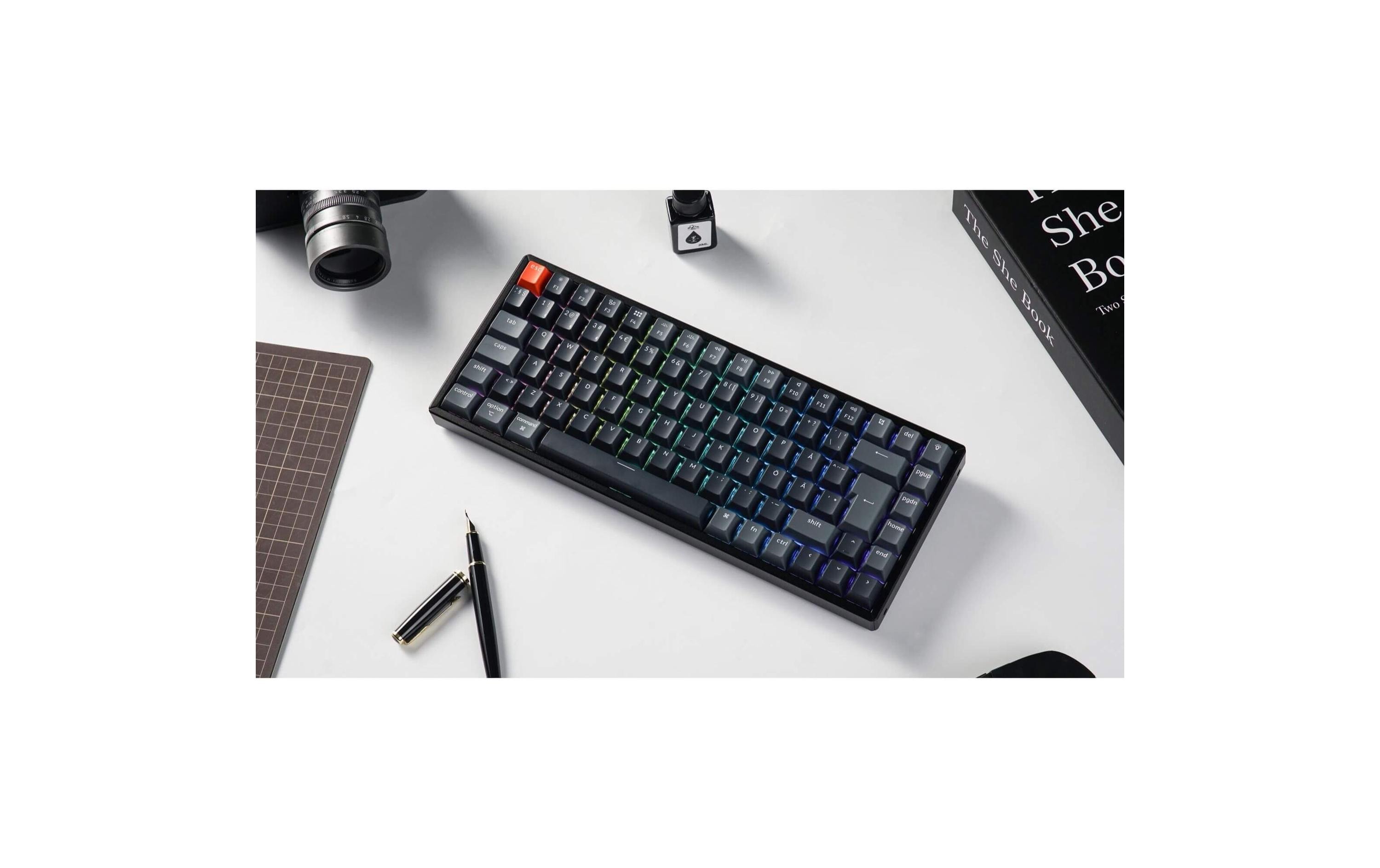 1990834_8 - Mediatech Keychron K2 QMK v3 Red Switch, CH CH QWERTZ, ISO