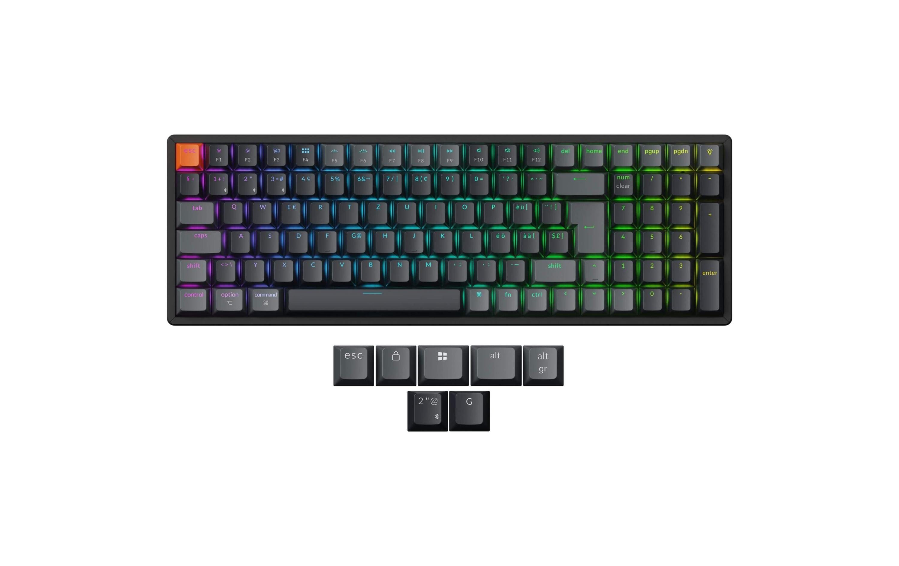 1990836_7 - Mediatech Keychron K4 QMK v3 Red Switch, CH CH QWERTZ, ISO