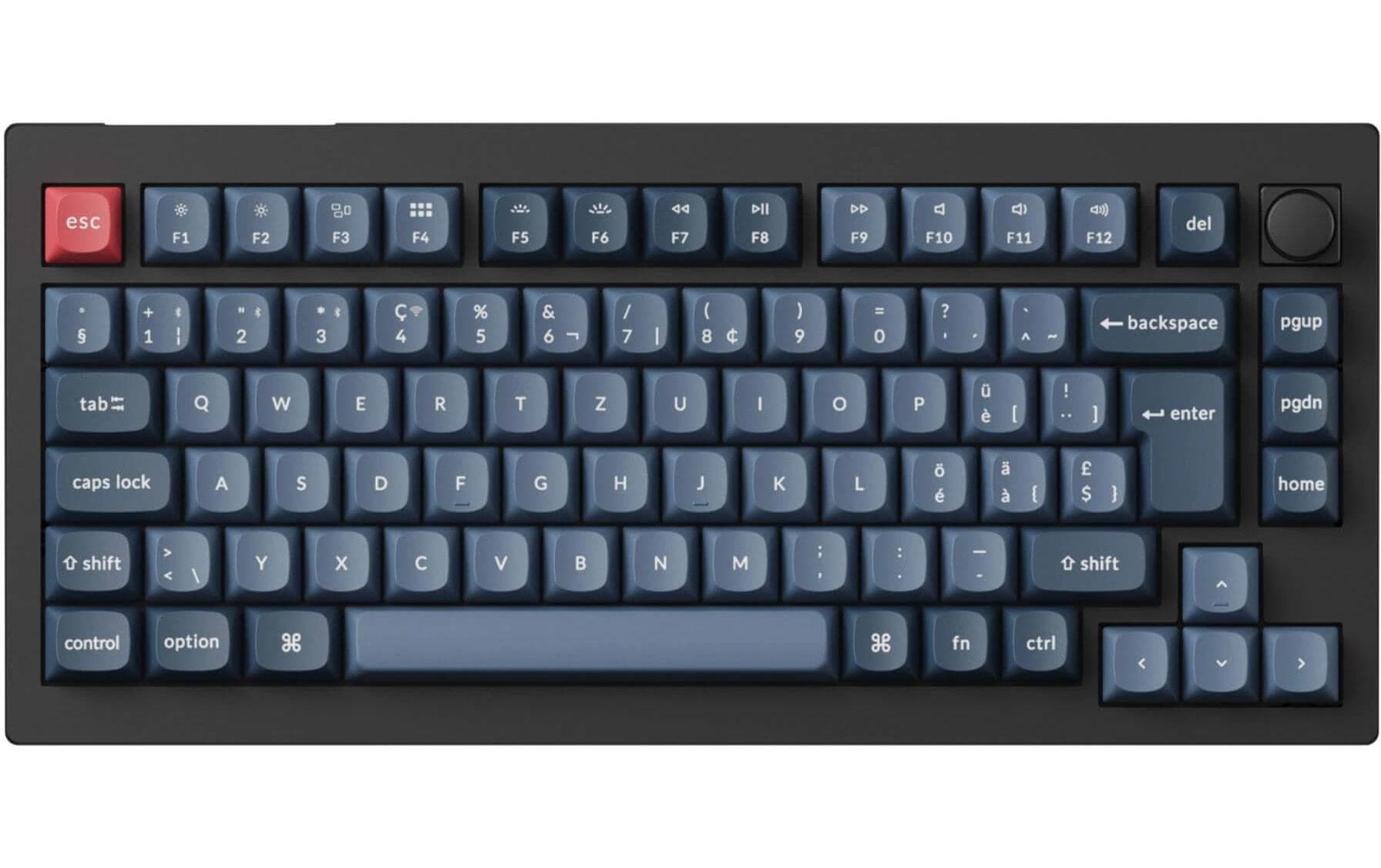 Keychron V1 Max Black Brown Switch, CH CH QWERTZ, ISO
