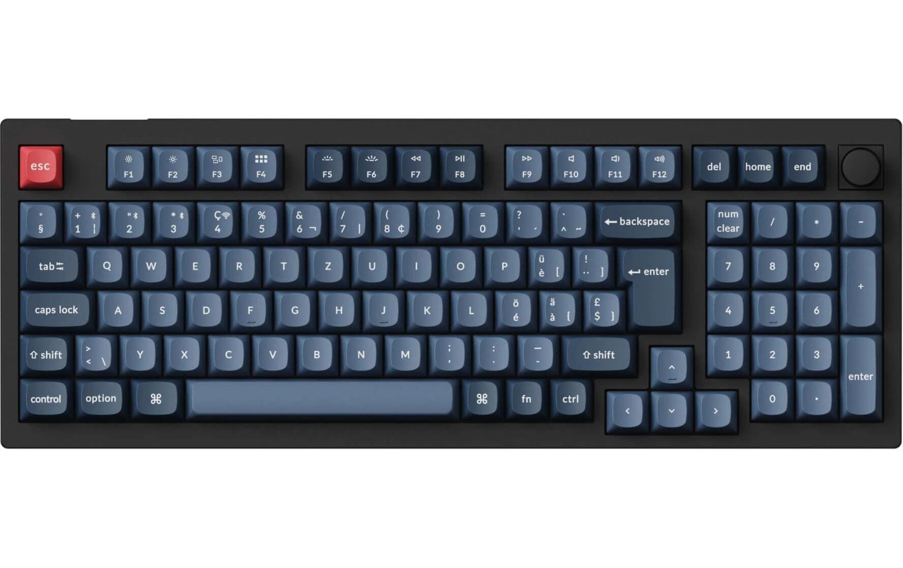 Keychron V5 Max Black Brown Switch, CH CH QWERTZ, ISO