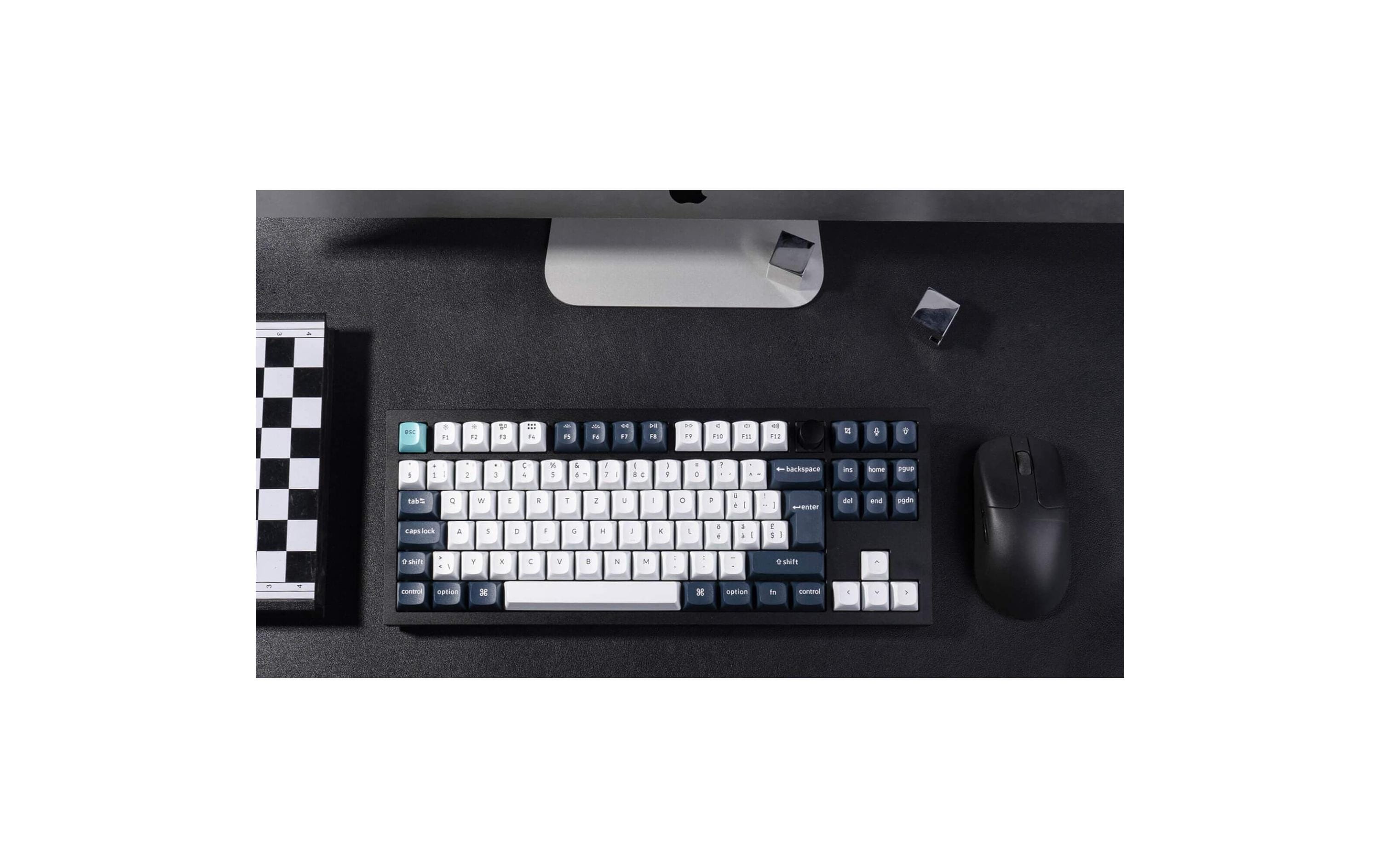 1990854_5 - Mediatech Keychron Q3 Max Black QMK Brown Switch, CH CH QWERTZ, ISO