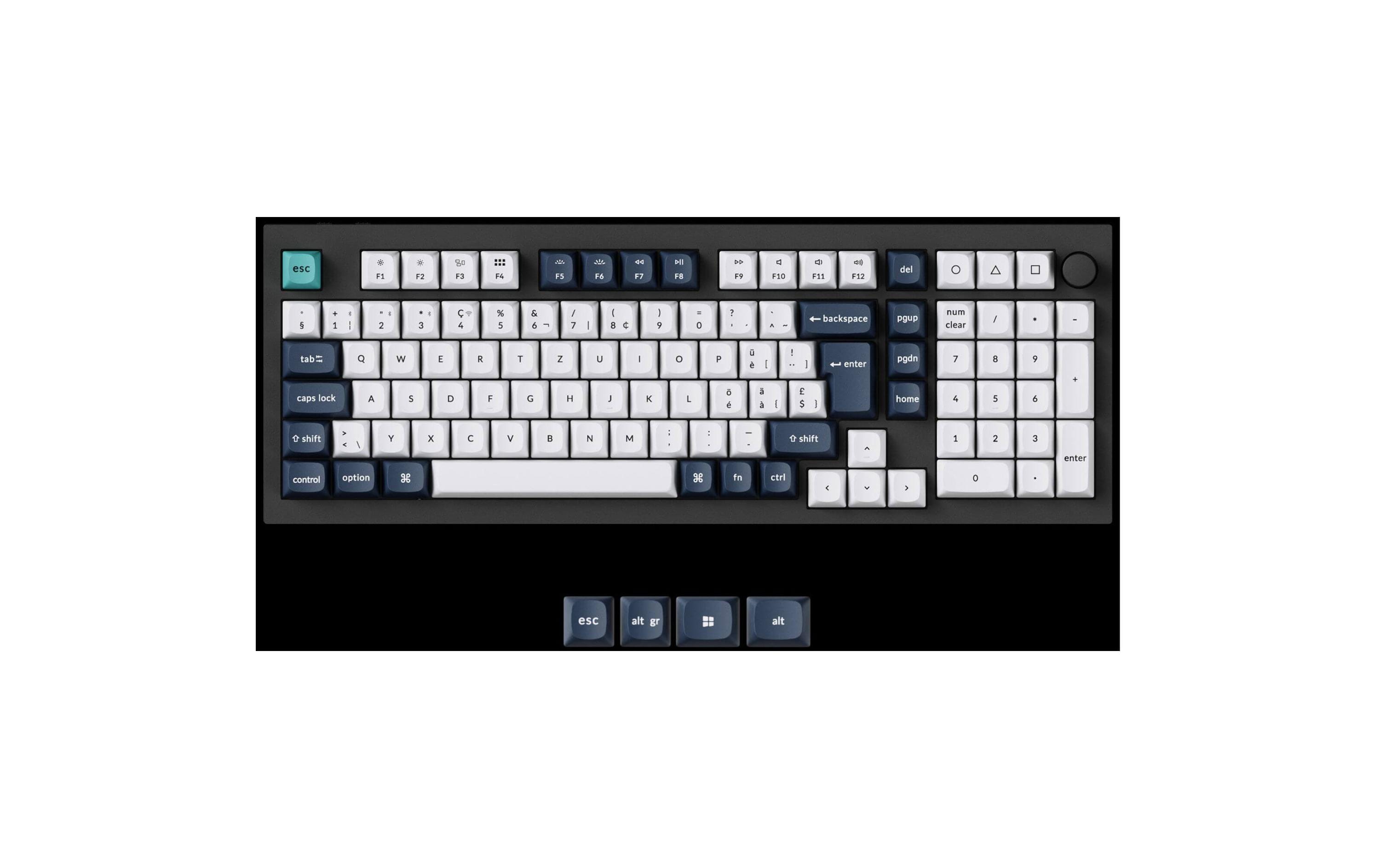 1990855_3 - Mediatech Keychron Q5 Max Black QMK Red Switch, CH CH QWERTZ, ISO